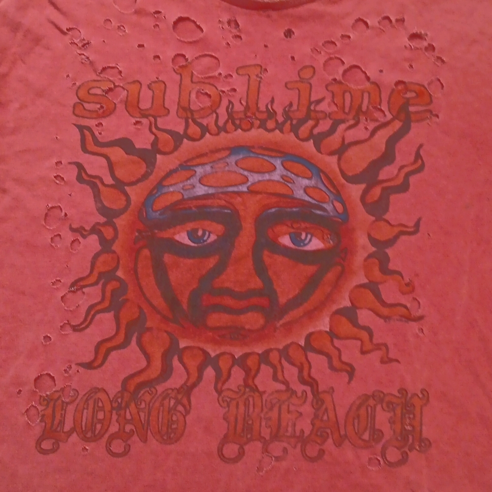 ☾ URBAN OUTFITTERS distressed oversized sublime tshirt 😍